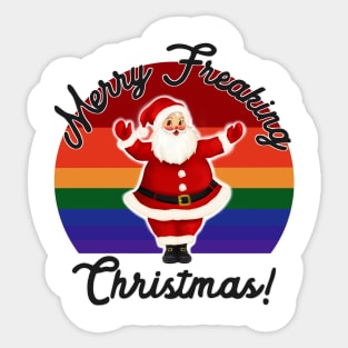 Merry Freaking Christmas Sticker